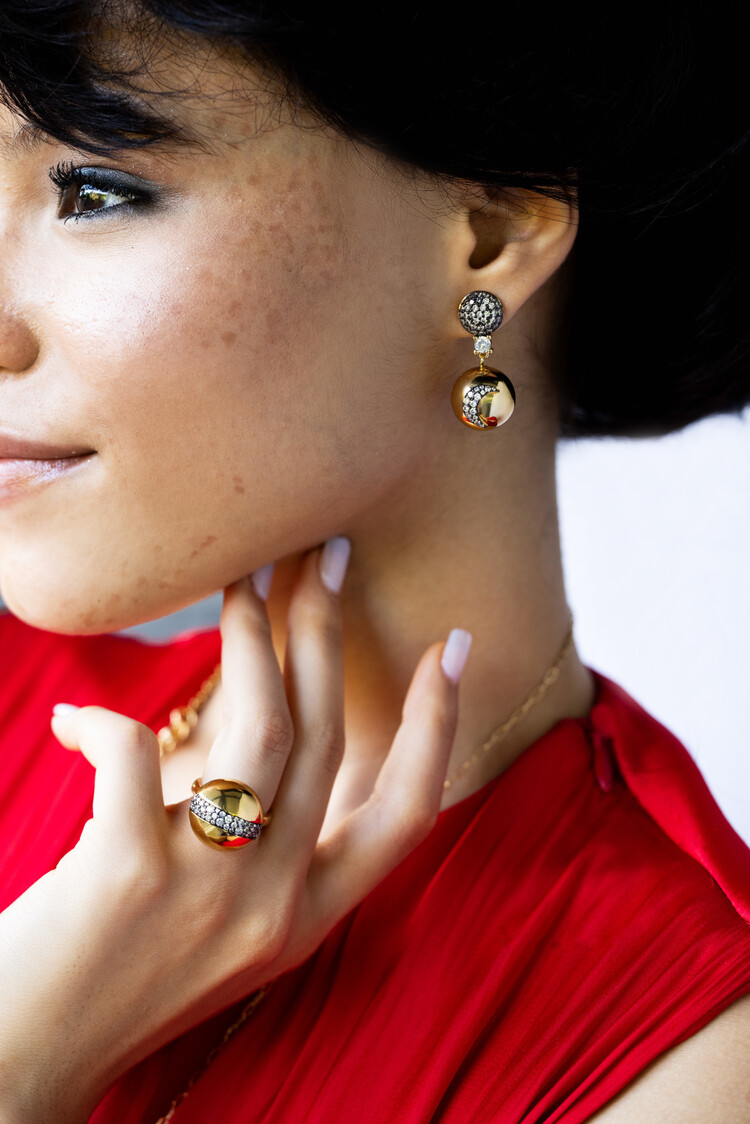 Sky Pave Drop Earrings