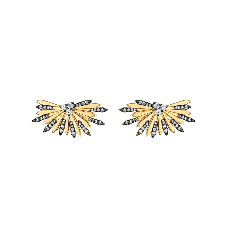 Fan Spike Earrings