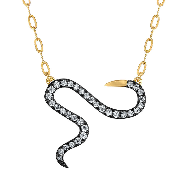 Spike Snake Necklace