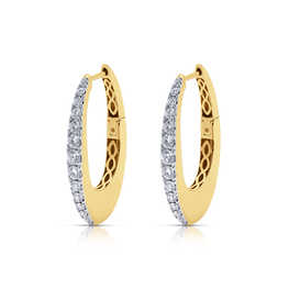 Halo Grande Diamond Hoop