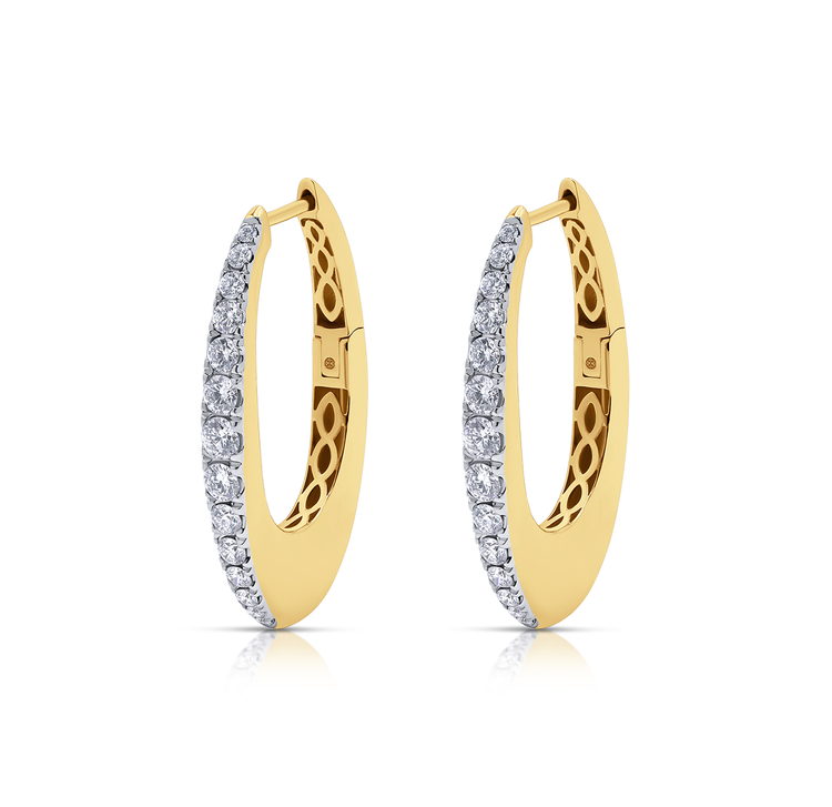 Halo Grande Diamond Hoop