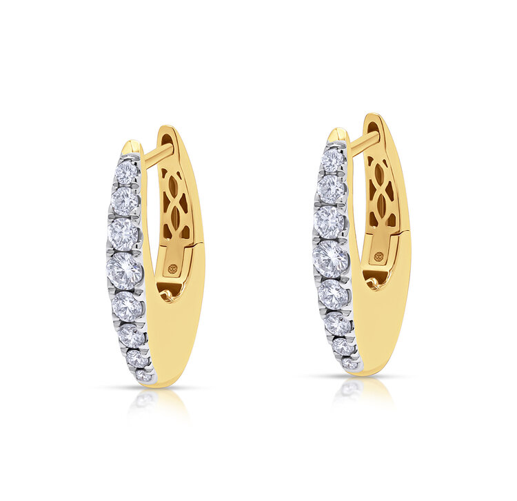 Halo Petite Diamond Hoop