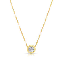 Radiant Gold Diamond Necklace