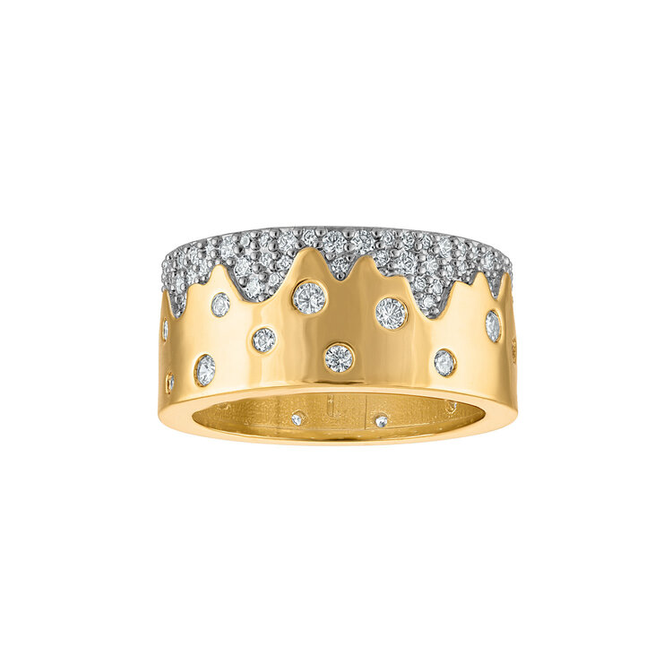 Scattered Pave Band Ring