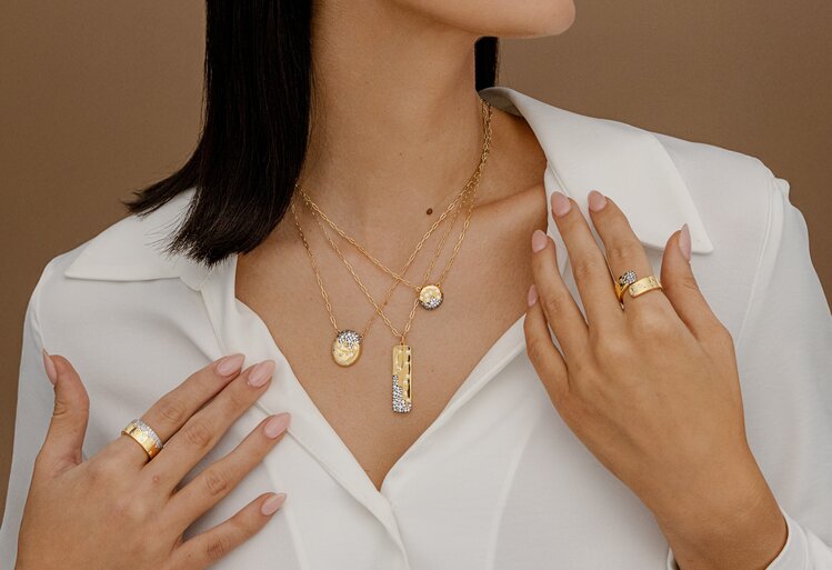 Scattered Pave Band Ring