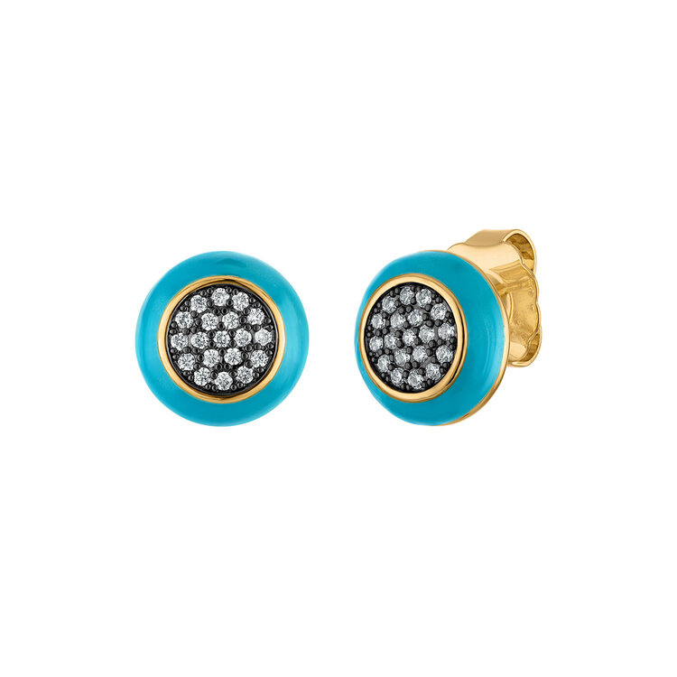 Beatriz Enamel Stud Earrings