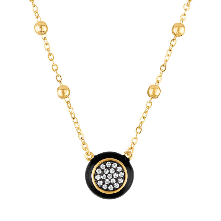 Beatriz Enamel Pendant Necklace
