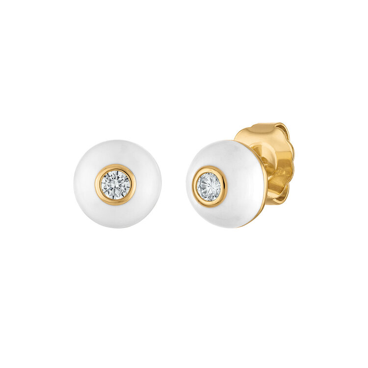 Diana Enamel Stud Earrings