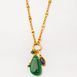 Gold Plated Link Long Necklace