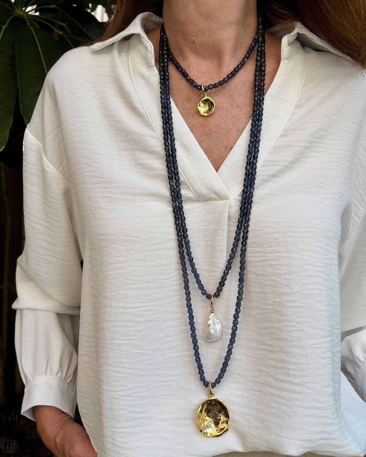 Long Necklace with Agate