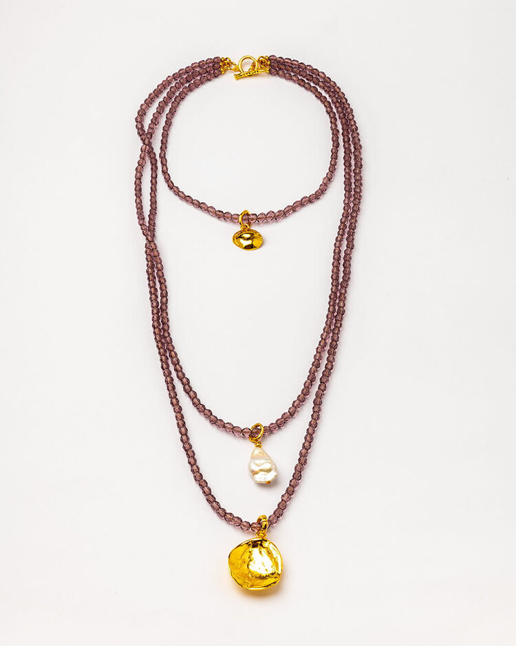 Long Necklace with Agate