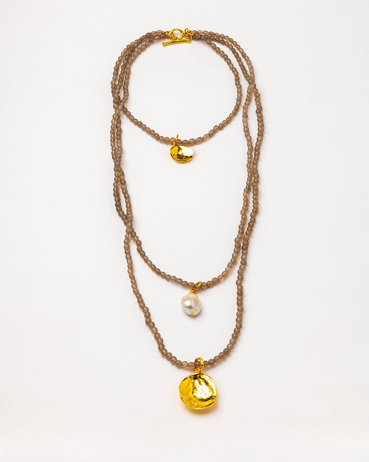 Long Necklace with Agate