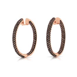 Champagne Pavé Earrings