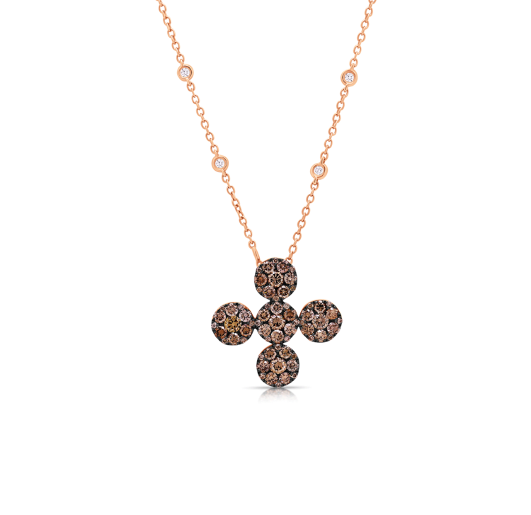 Champagne Cross Pendant
