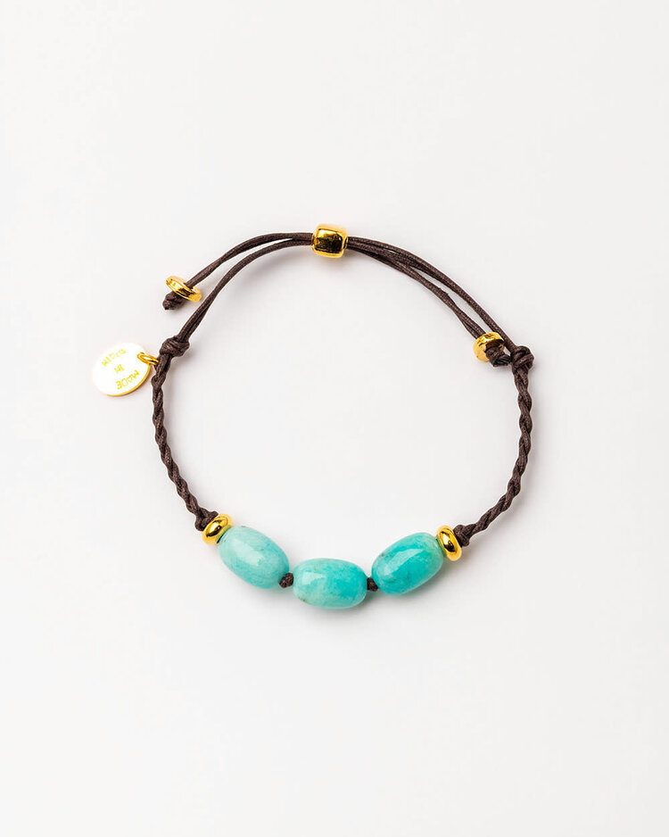 Hand Braided Bracelet  Multi Stones