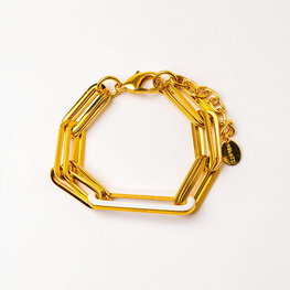 24K Gold Plated Link Bracelet
