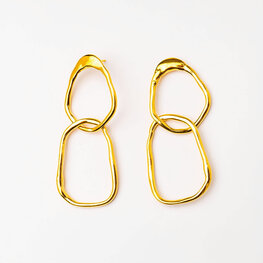 Double Link Drop Earrings