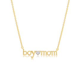 BoyMom Necklace Lab Diamonds