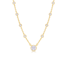 LAB Diamond Silver Necklace