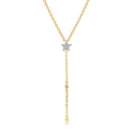 LAB Diamond Silver Star Lariat