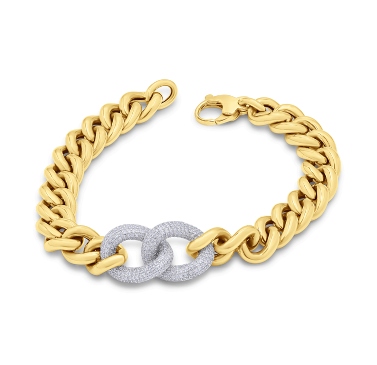 Diamonds Cuban Link Bracelet
