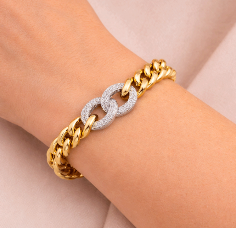 Diamonds Cuban Link Bracelet