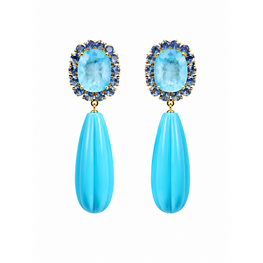 Flower Drop  Earrings