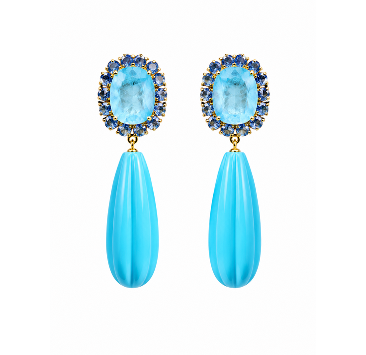 Flower Drop  Earrings