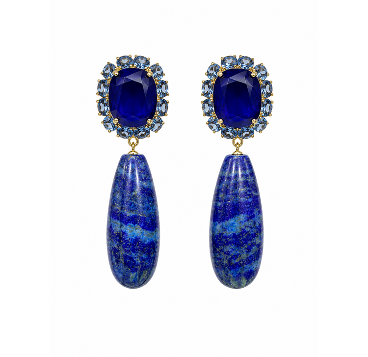Flower Drop  Earrings