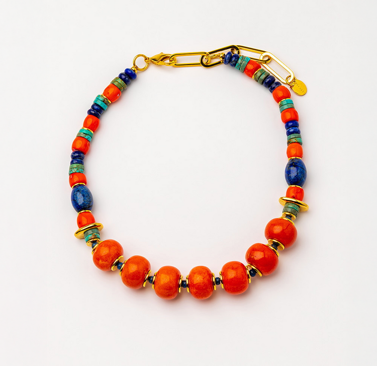 Mediterranean Gemstone Necklace