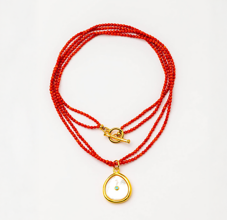 Seaside Coral Necklace