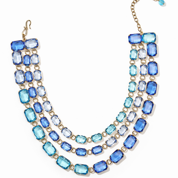 Azure Crystal Necklace
