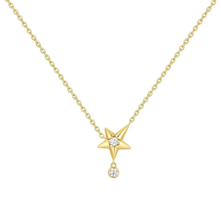 Ania Haie Sparkling Star Drop Necklace