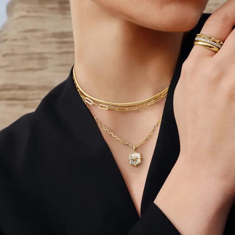 Ania Haie Mother of Pearl Star Necklace