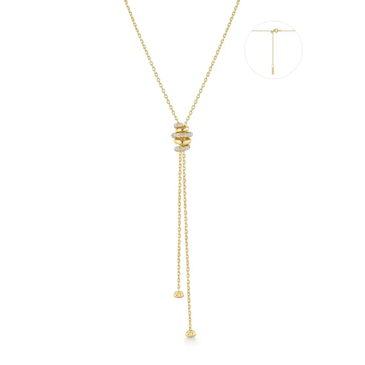 Ania Haie Twisted Rope Lariat Necklace