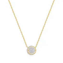 Ania Haie Pavé Moon Necklace