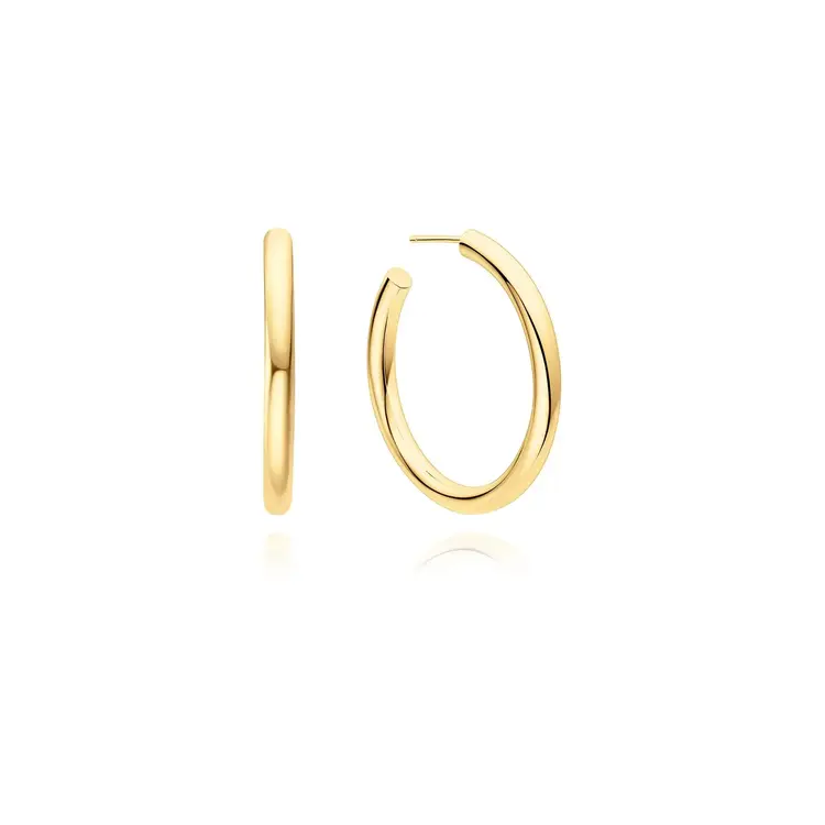 Ania Haie Classic Tube Large Hoop Earrings