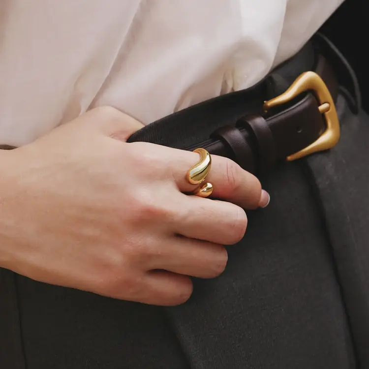 Ania Haie Sculptural Crossover Ring