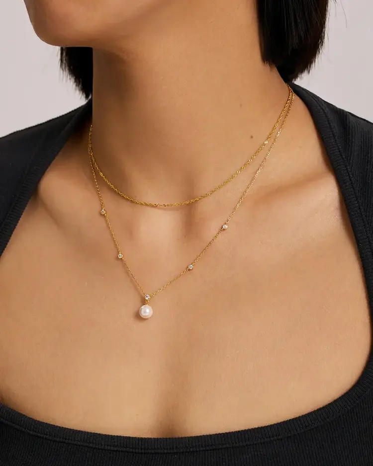 Ania Haie Necklace with Shell Pearl Pendant
