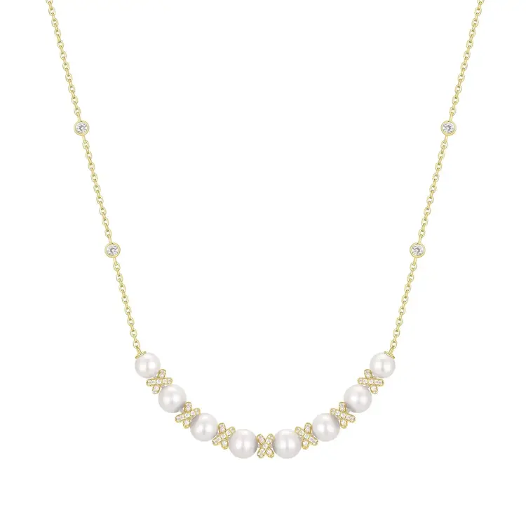 Ania Haie Braided Shell Pearl Necklace
