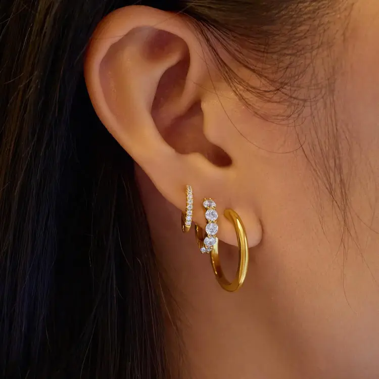 Ania Haie Sparkle Huggie Hoop Earrings