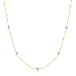 Ania Haie Classic Bezel-Set Station Necklace