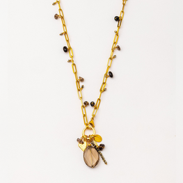 Mosaico Smoky Quartz Necklace