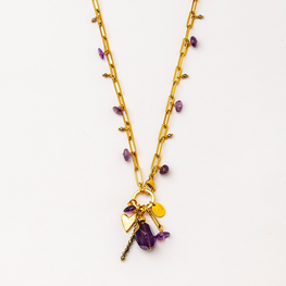 Mosaico Amethyst Necklace