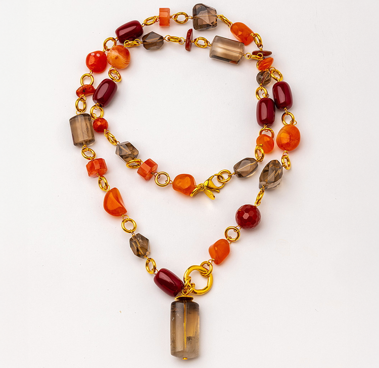 Velatti Terra Sunset Multi-Stone Necklace