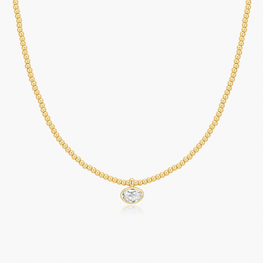 Pebble Beaded Necklace