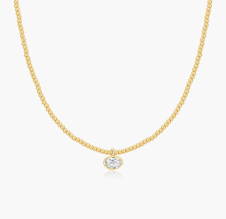 Pebble Beaded Necklace