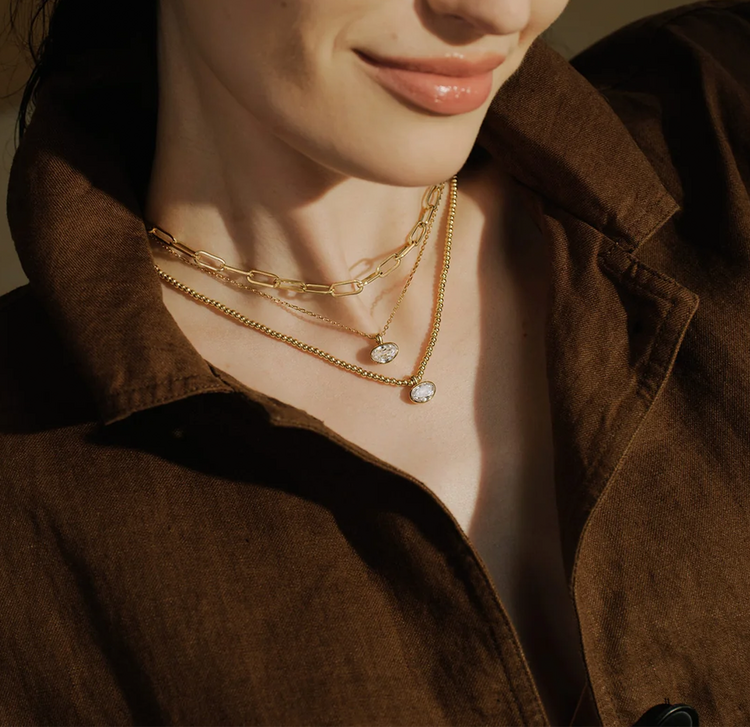 Pebble Beaded Necklace