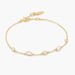 Round & Teardrop Station Bracelet