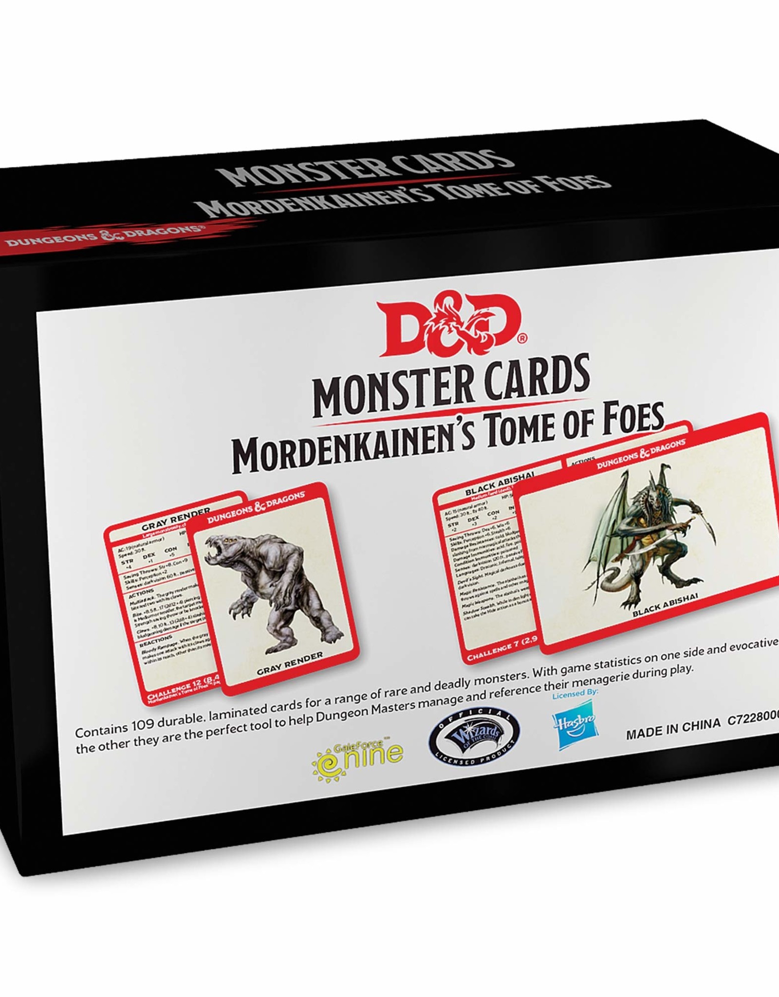 Gale Force Nine D&D Monster Cards: Mordenkainen's Tome of Foes